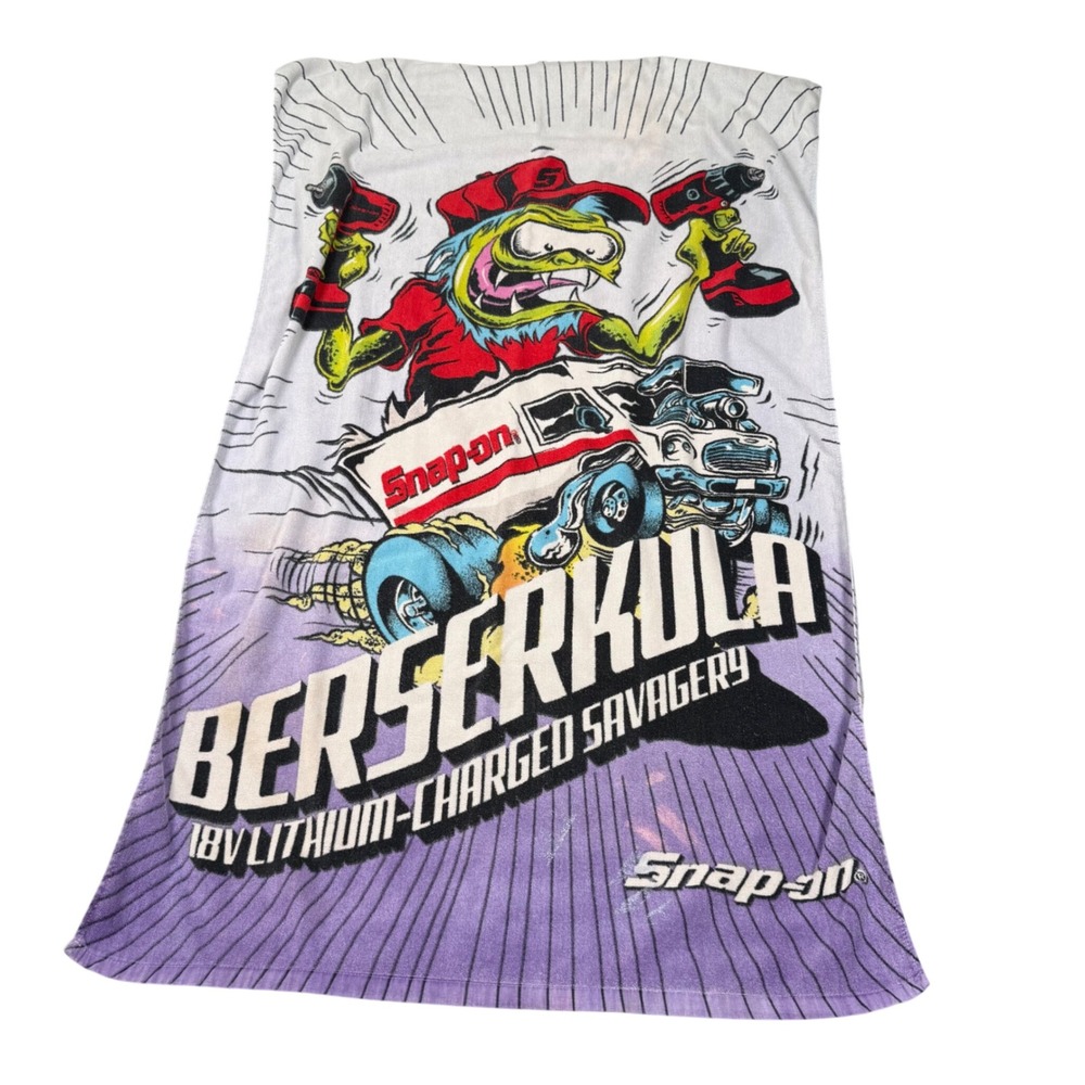 Snap-on Tools Berserkula Beach Towel 18V Lithium Charged Savagery Monster